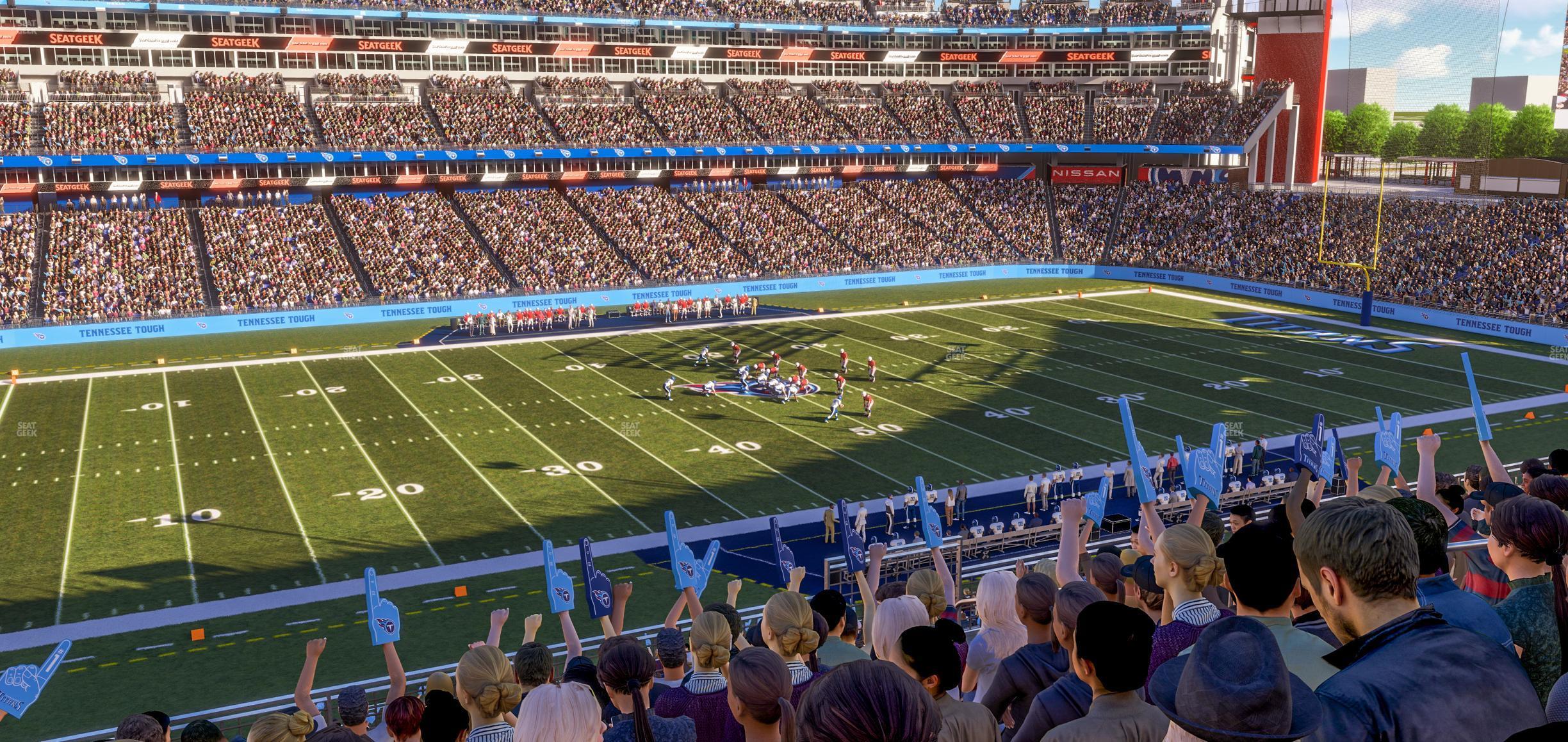 Seating view for Nissan Stadium Section 238