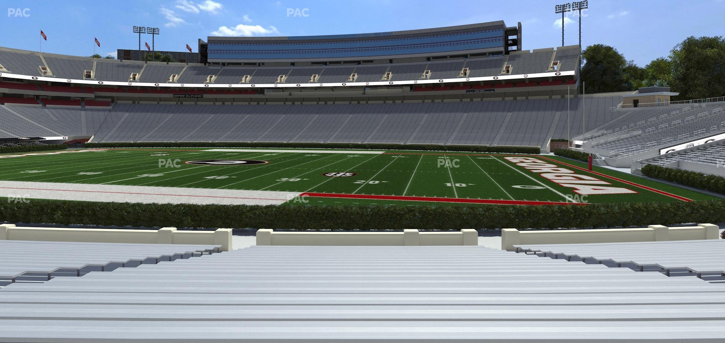 Seating view for Sanford Stadium Section 104