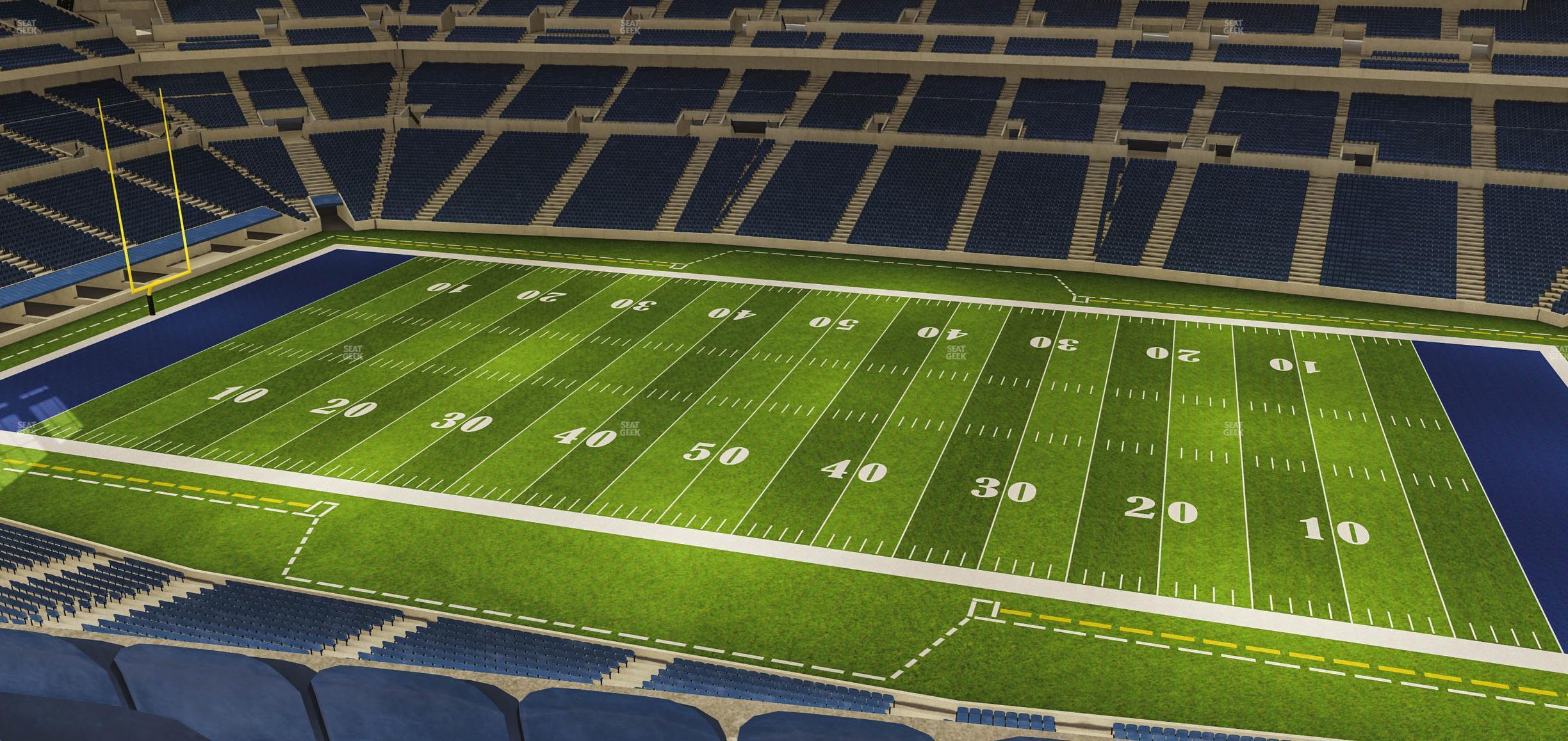 Seating view for Lucas Oil Stadium Section 511