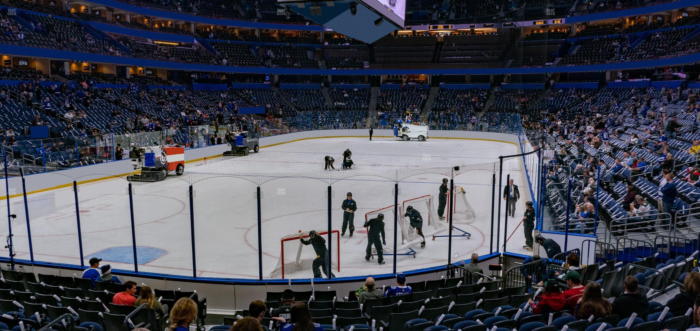 Seating view for Amalie Arena Section 122