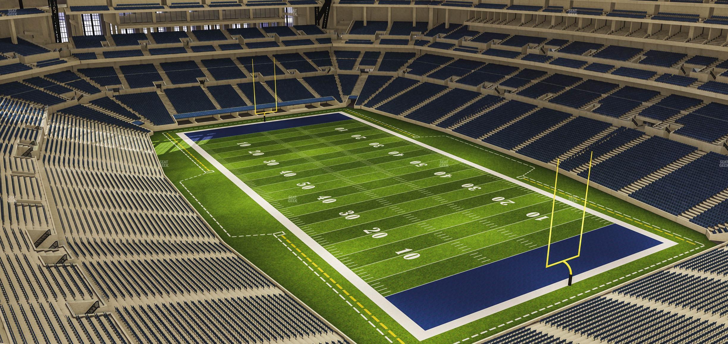 Seating view for Lucas Oil Stadium Section 604