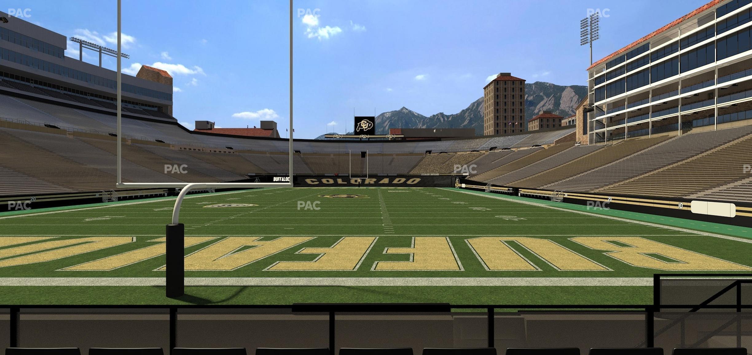 Seating view for Folsom Field Section 2