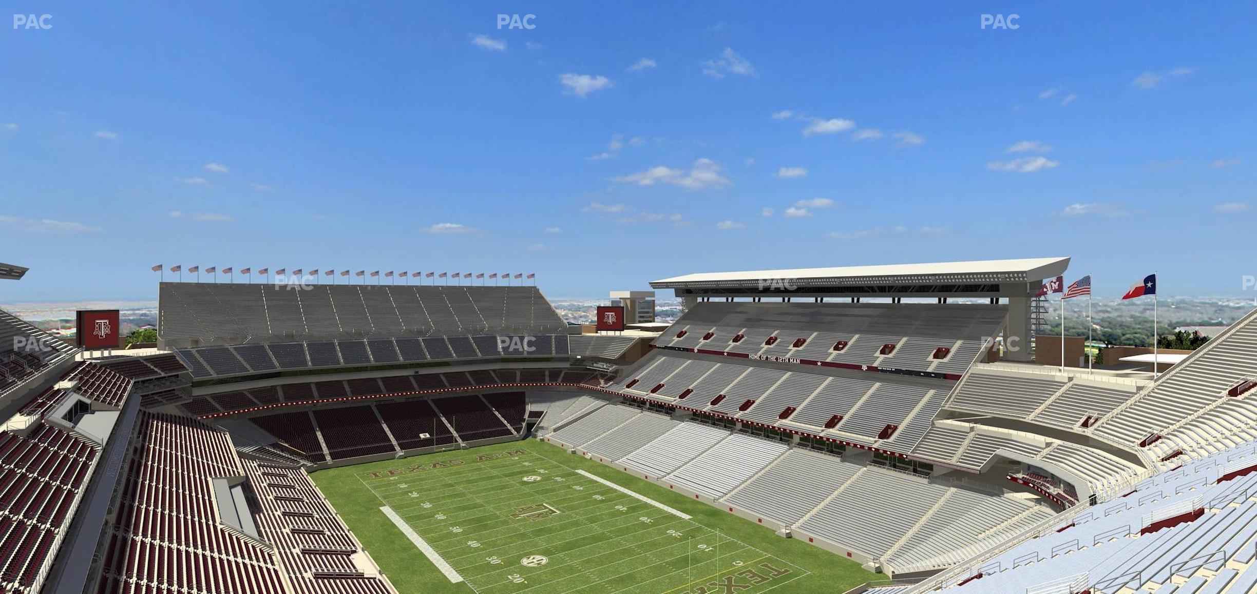 Seating view for Kyle Field Section 349