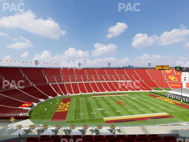 Seating view for Los Angeles Memorial Coliseum Section Club 410