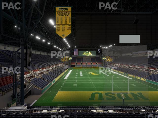 Seating view for Fargodome Section Elevated 11