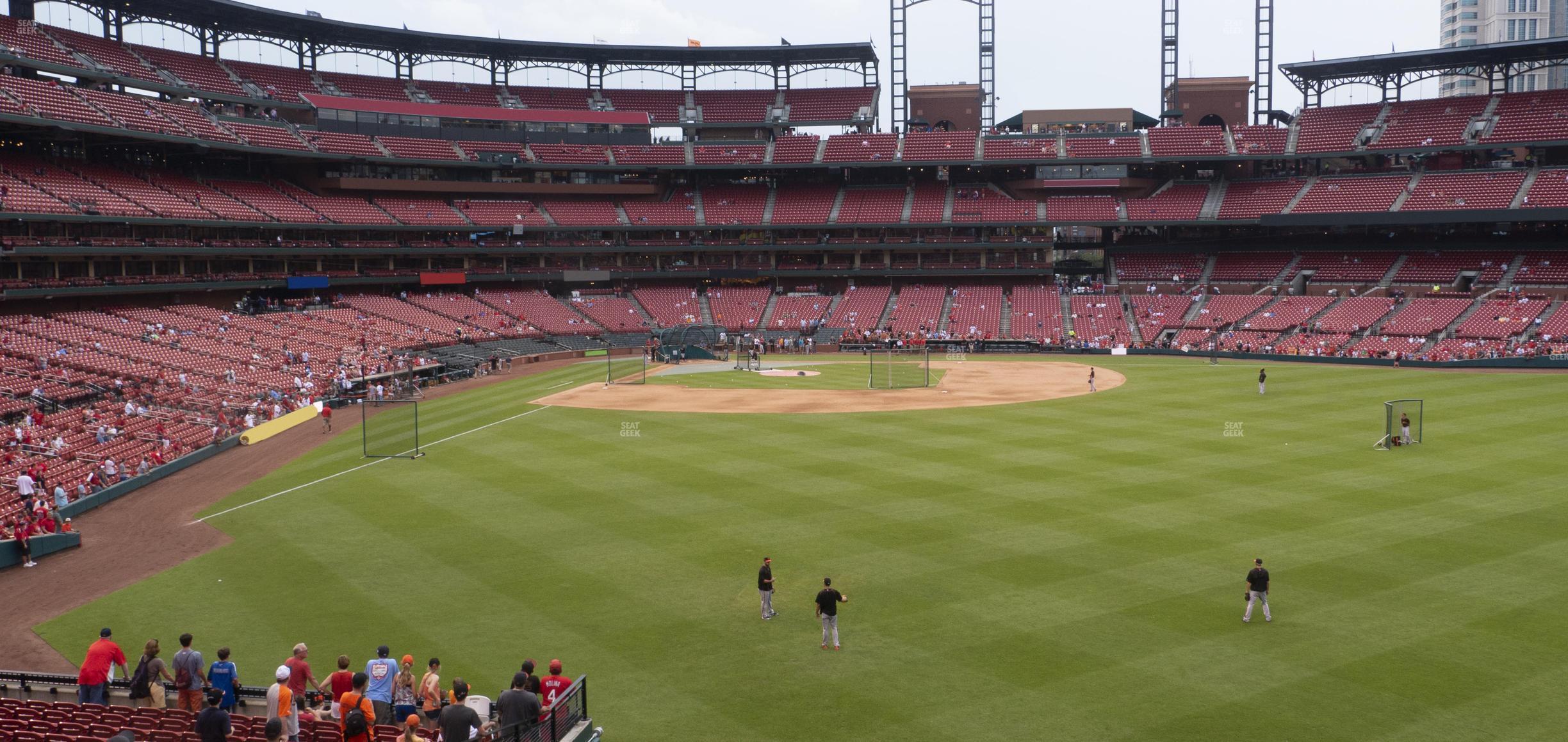 Seating view for Busch Stadium Section Lower Right Field Bleachers 109