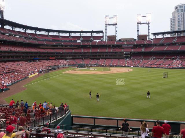 Seating view for Busch Stadium Section Lower Right Field Bleachers 109