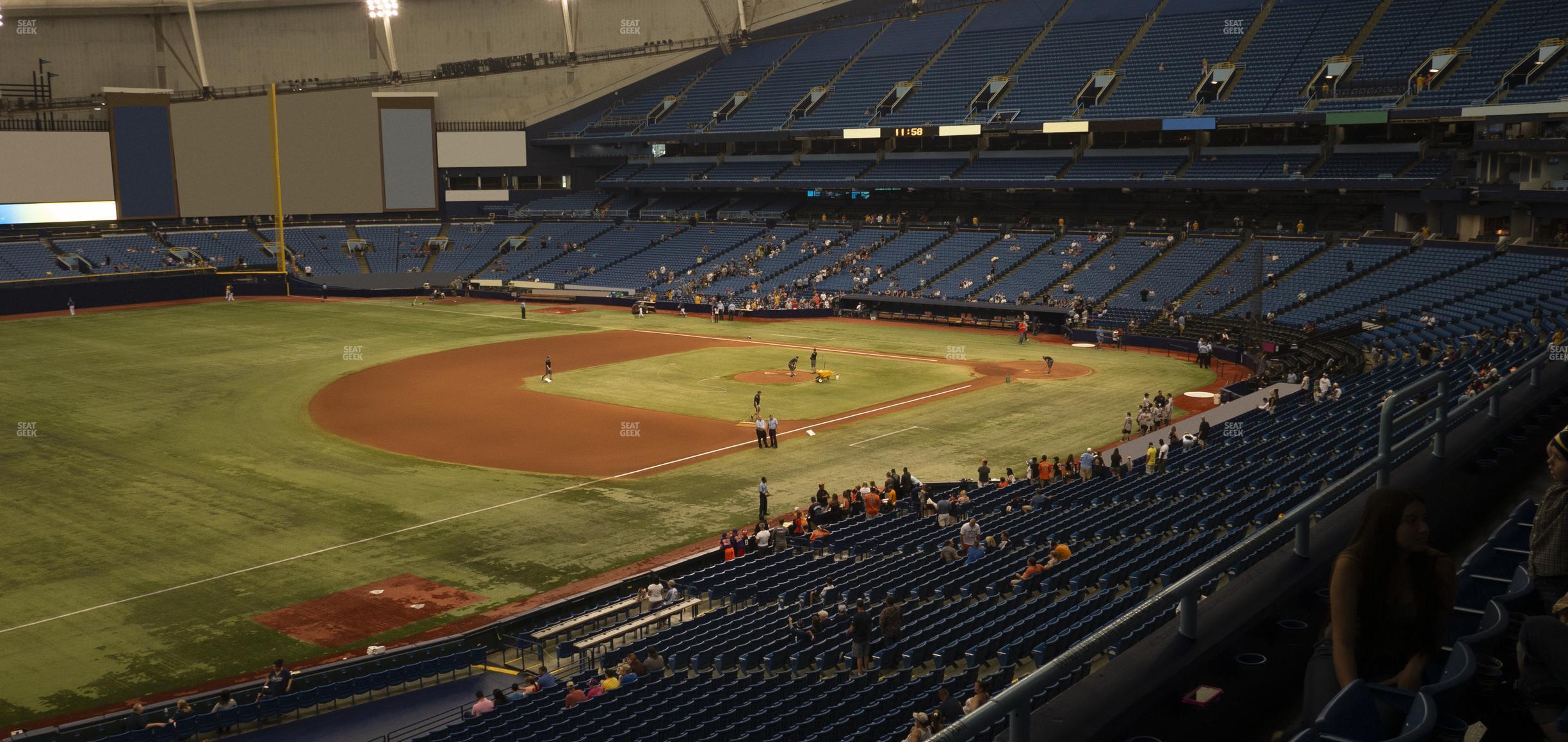 Seating view for Tropicana Field Section 219