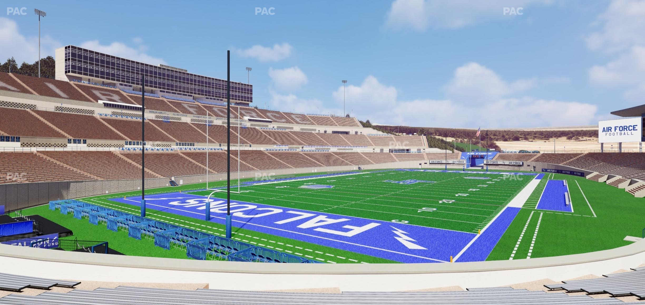 Seating view for Falcon Stadium Section L 27