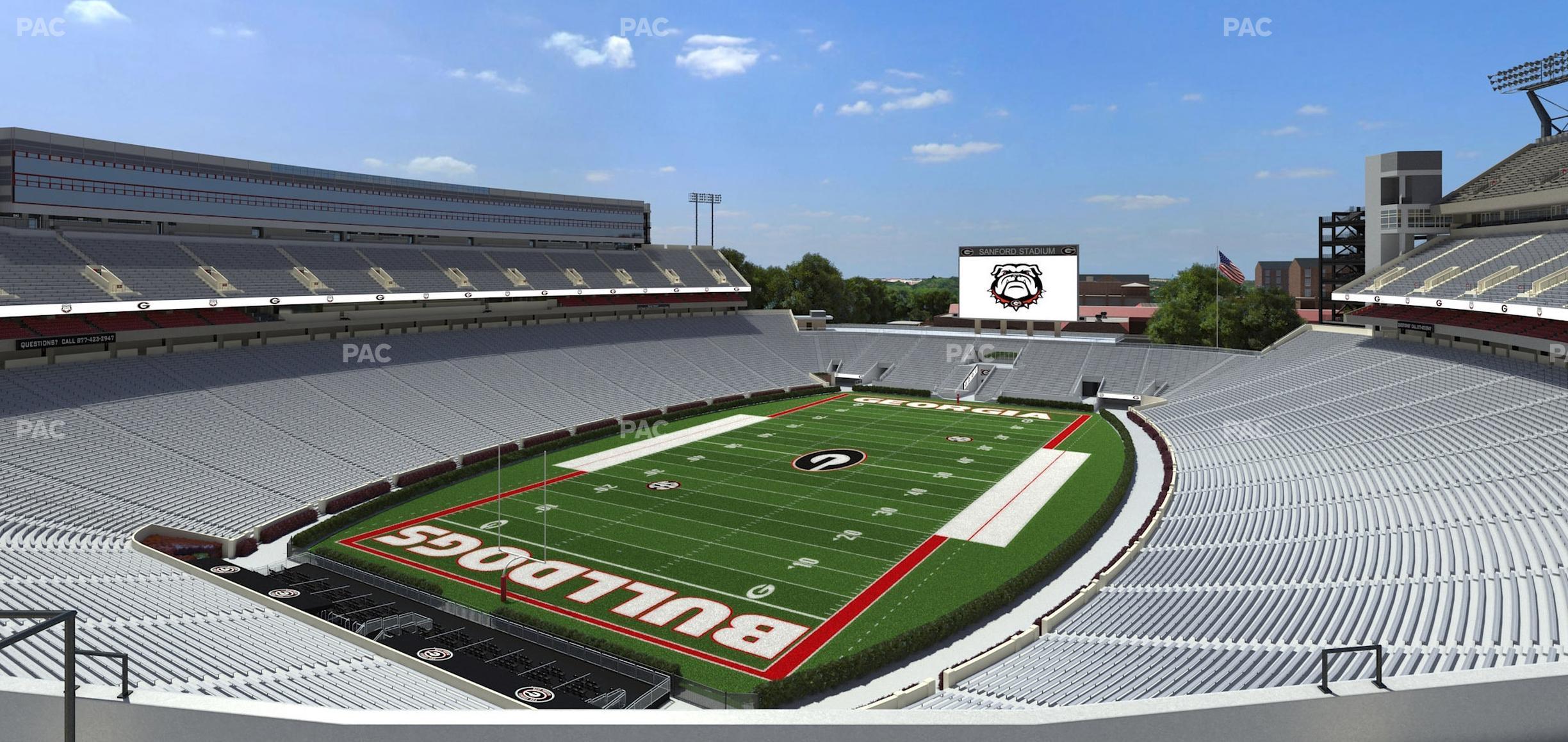 Seating view for Sanford Stadium Section 315