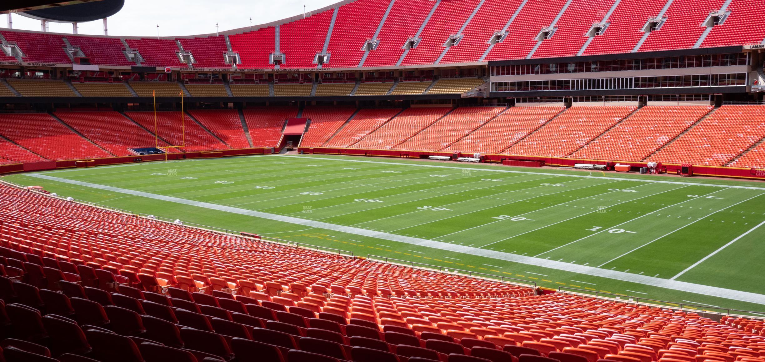 Seating view for GEHA Field at Arrowhead Stadium Section Ada 133