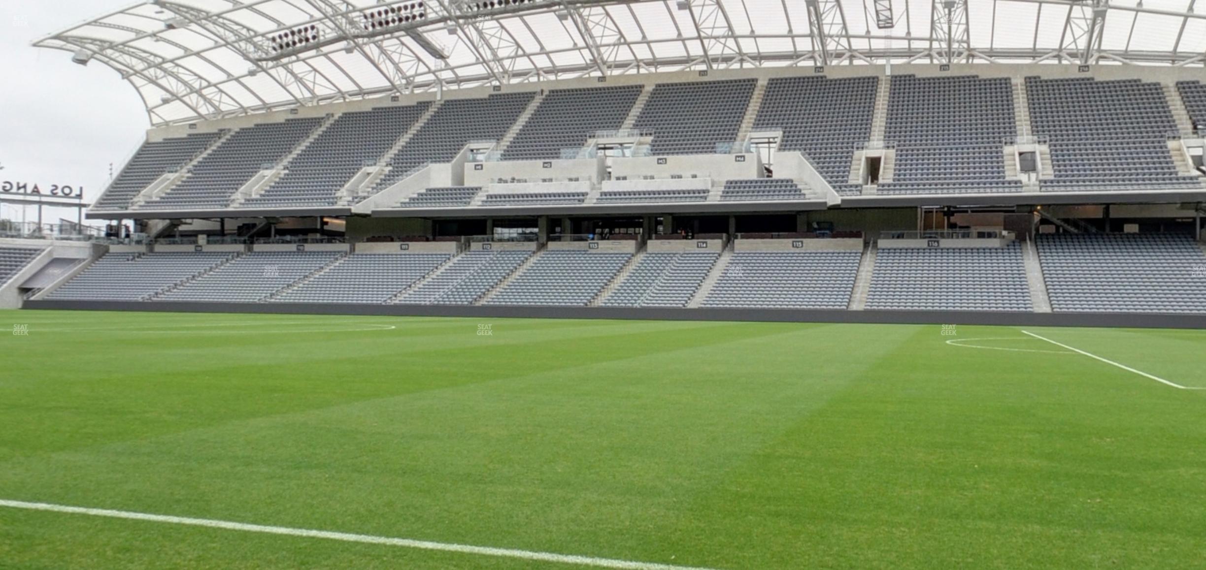 Seating view for BMO Stadium Section Field Suite 4