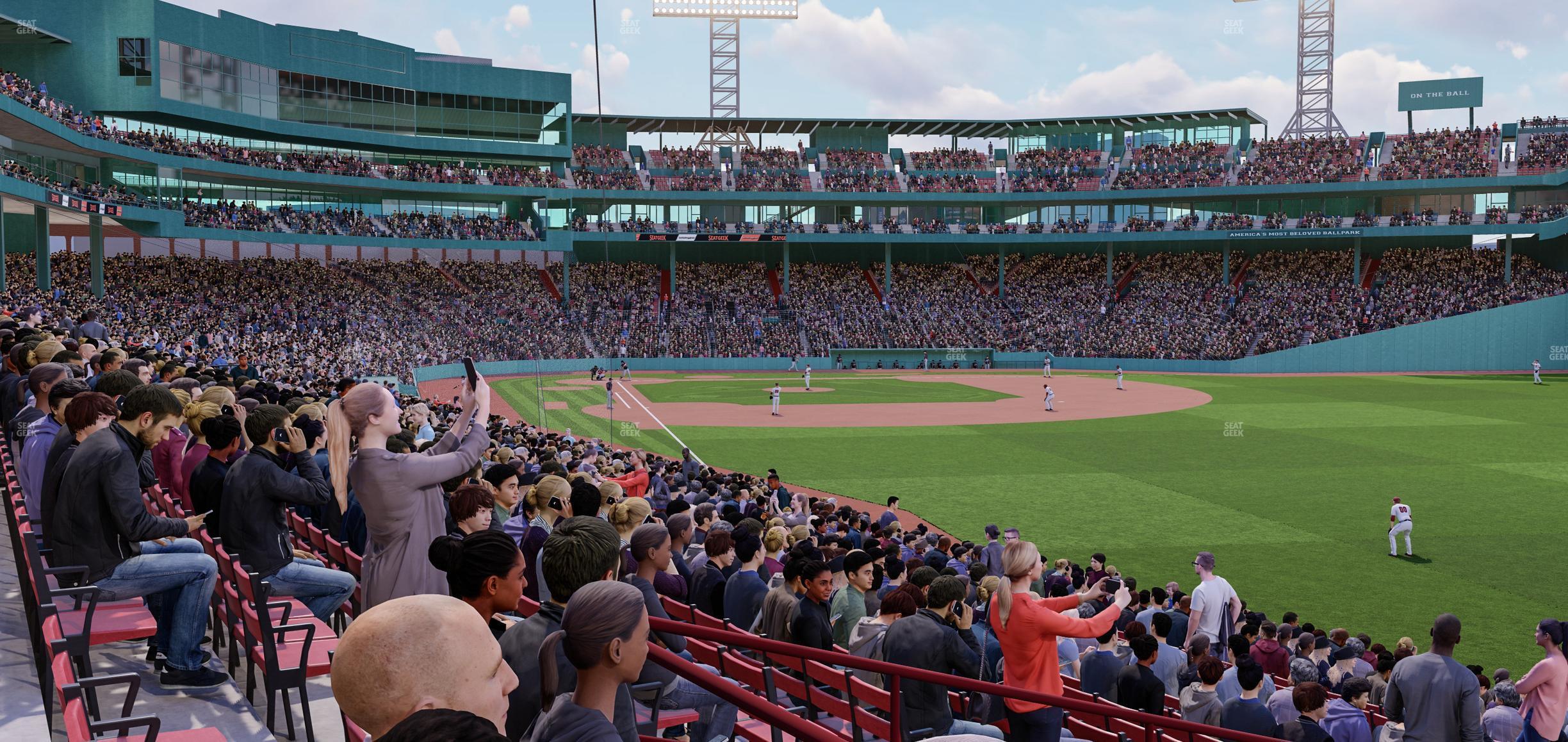 Seating view for Fenway Park Section Right Field Box 92