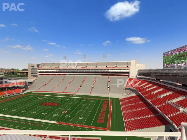 Seating view for Razorback Stadium Section 501 2