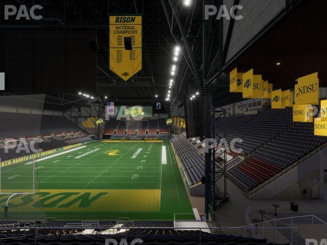 Seating view for Fargodome Section Elevated 7