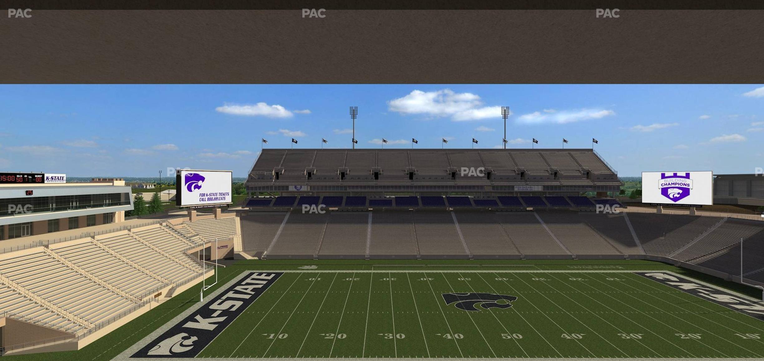 Seating view for Bill Snyder Family Stadium Section Loge 312