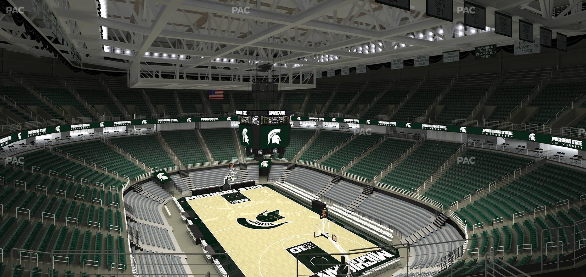 Seating view for Jack Breslin Student Events Center Section 203