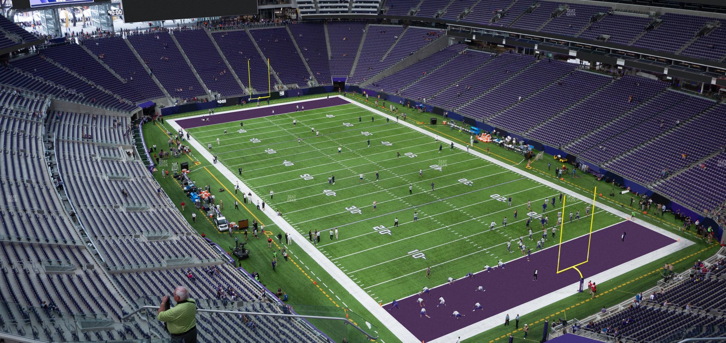 Seating view for U.S. Bank Stadium Section 332