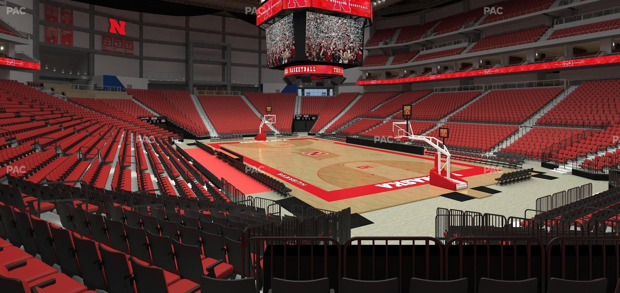 Seating view for Pinnacle Bank Arena Section 114