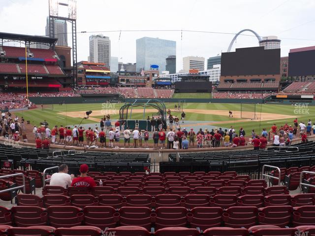 Seating view for Busch Stadium Section Home Field Box 149