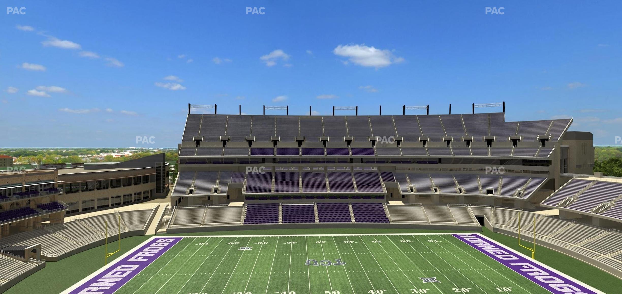 Seating view for Amon G Carter Stadium Section Legends Club 331