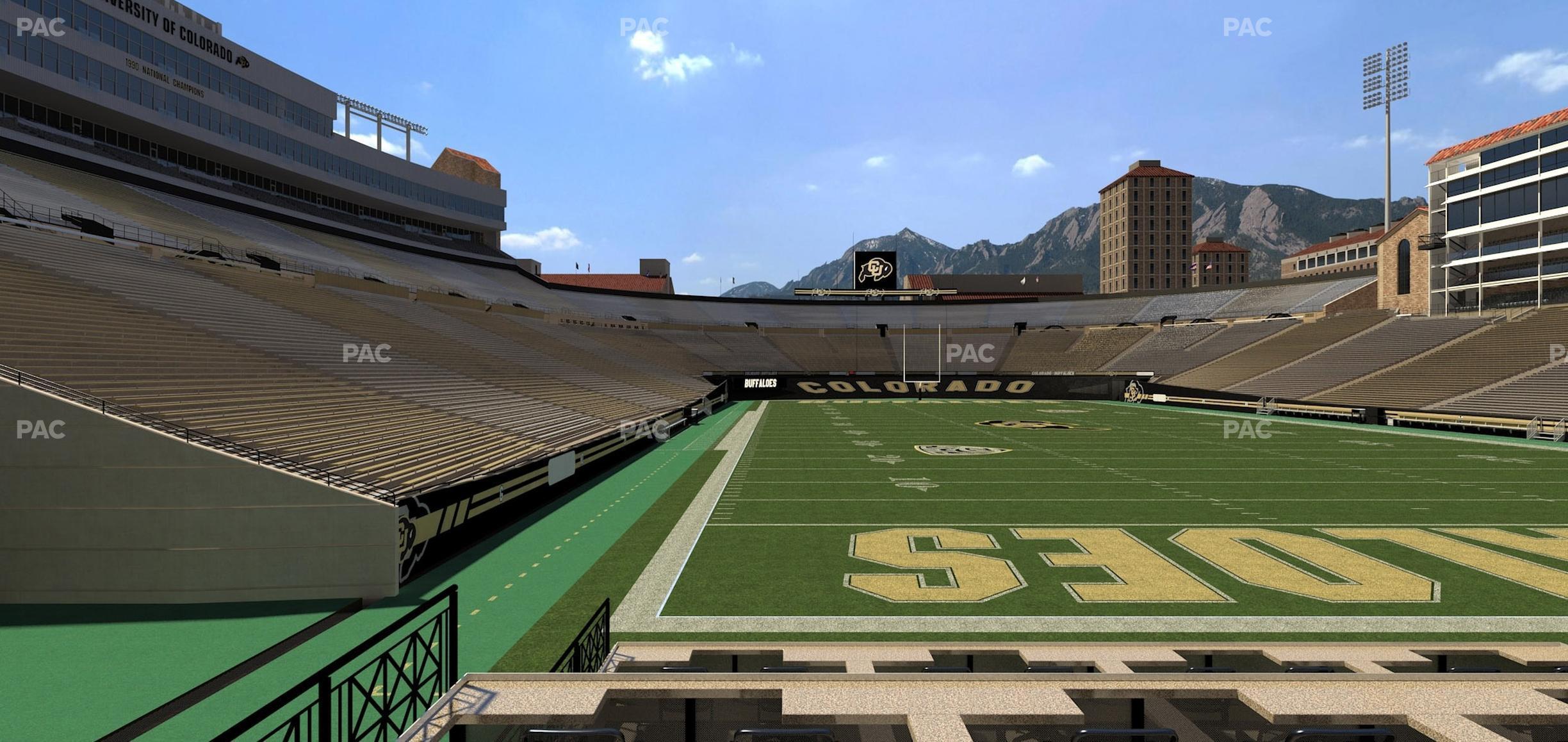 Seating view for Folsom Field Section Loge Box 148