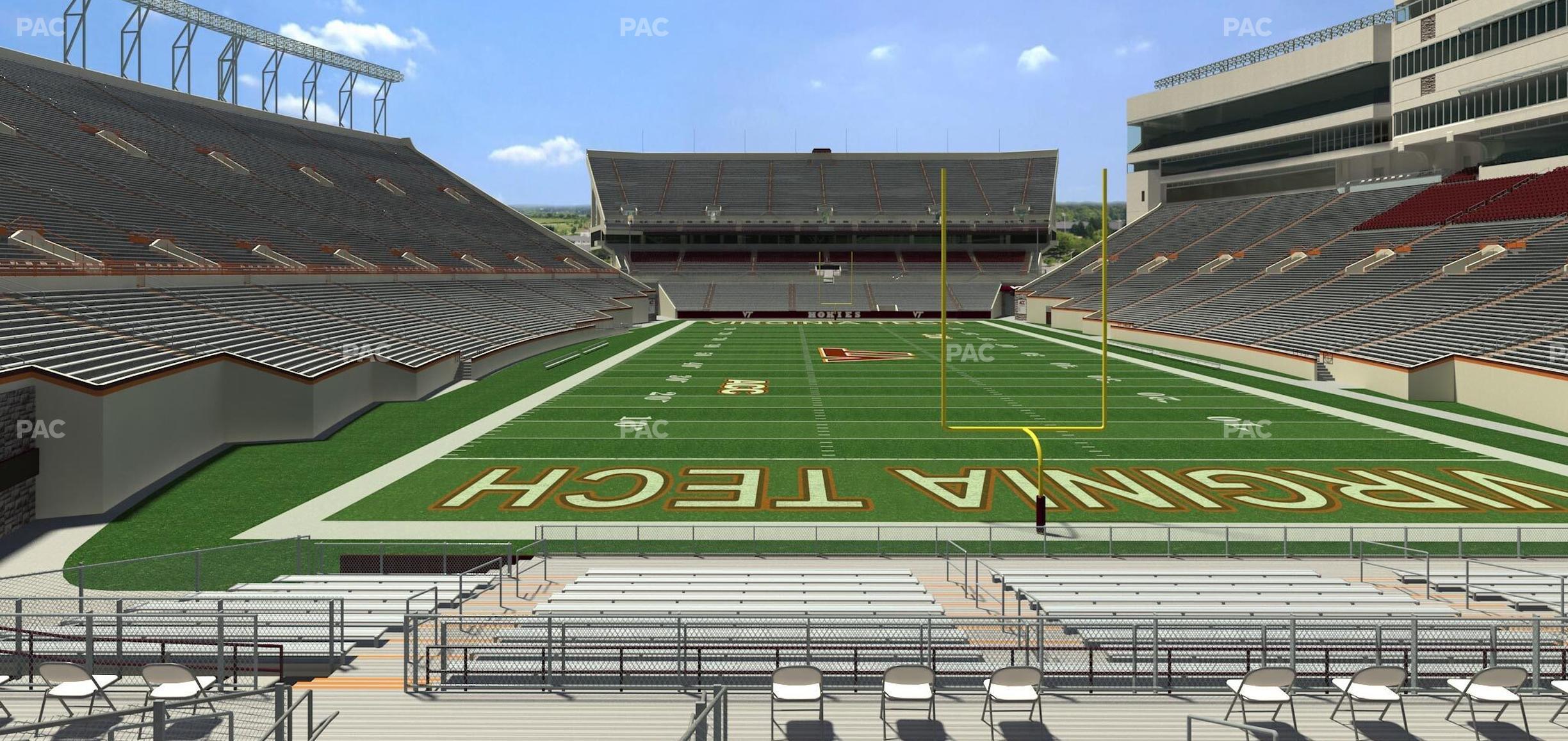 Seating view for Lane Stadium Section 122