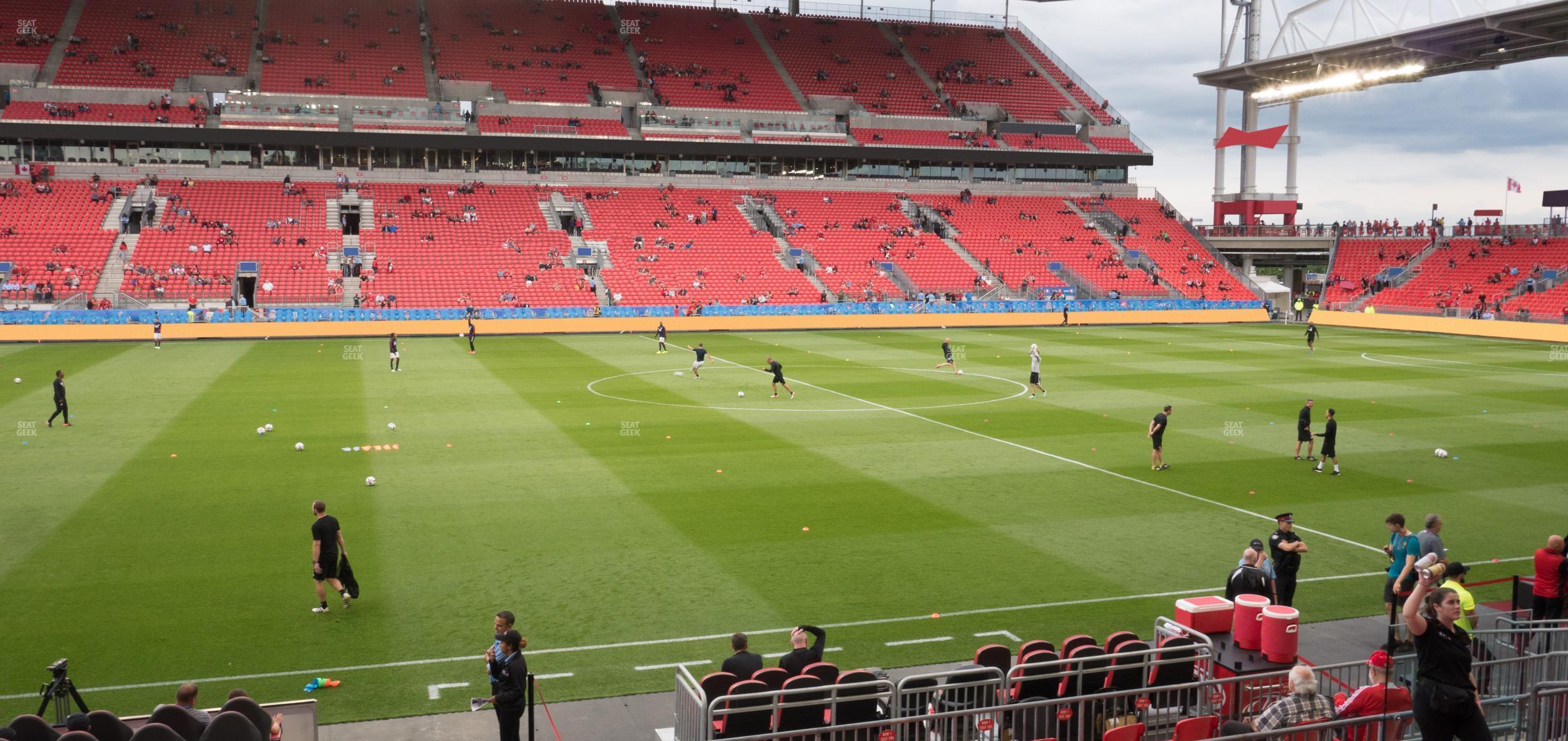 Seating view for BMO Field Section 124