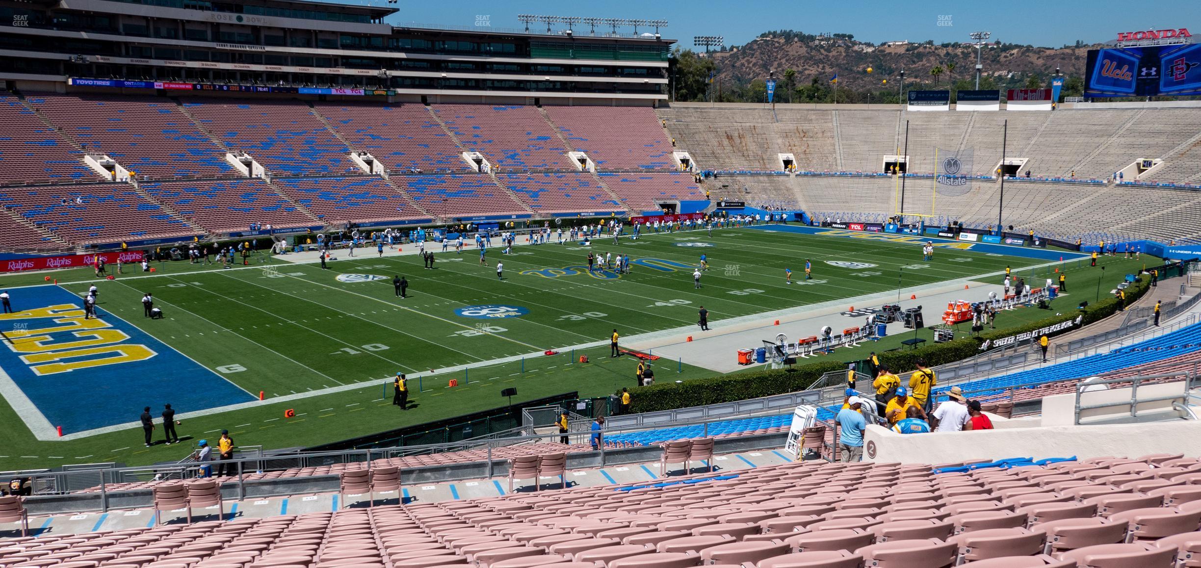 Seating view for Rose Bowl Stadium Section Upper 1