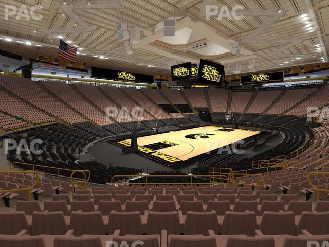 Seating view for Carver-Hawkeye Arena Section K