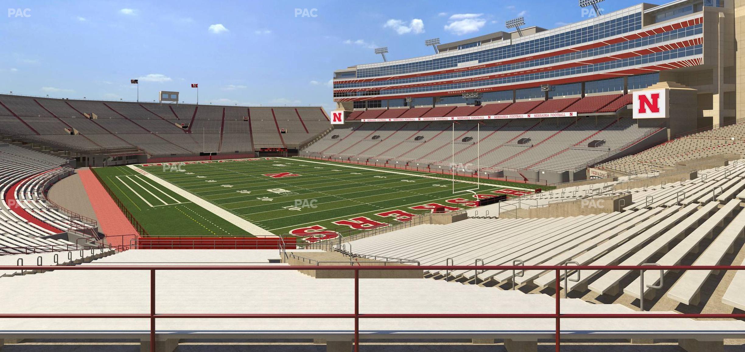 Seating view for Memorial Stadium Nebraska Section 39