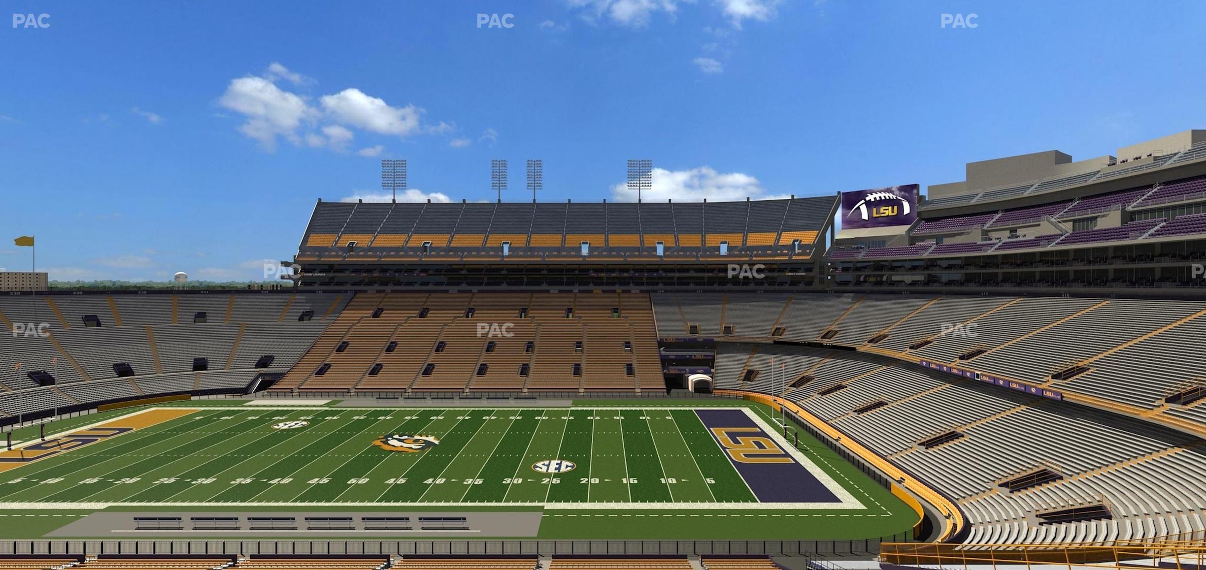 Seating view for Tiger Stadium Section Club 105