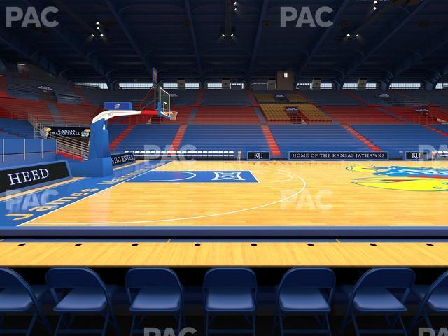 Seating view for Allen Fieldhouse Section H