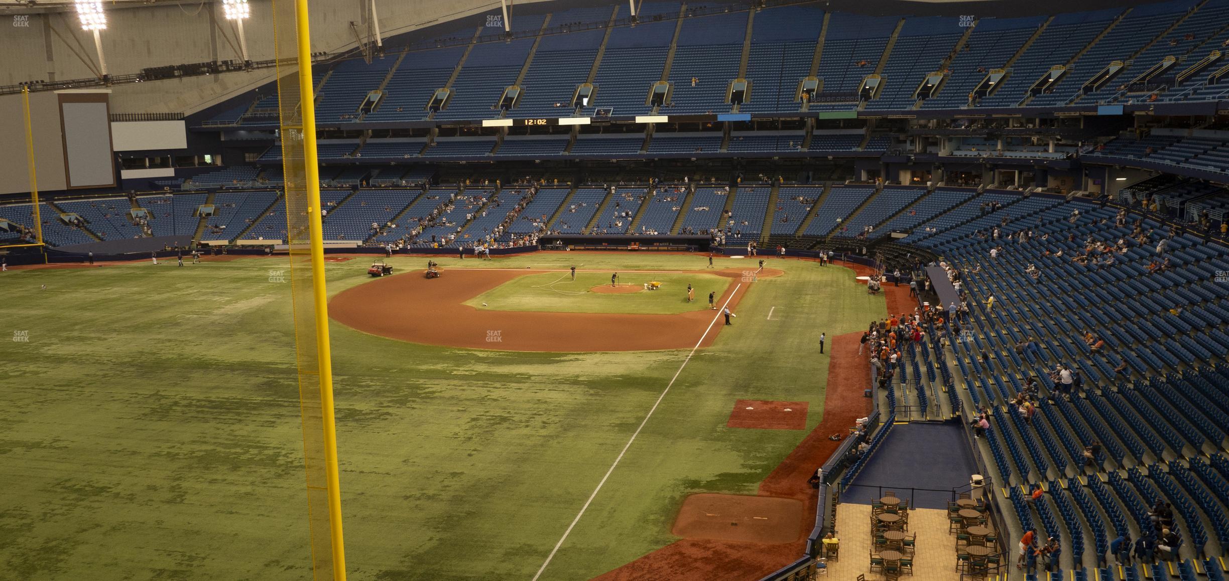 Seating view for Tropicana Field Section 343