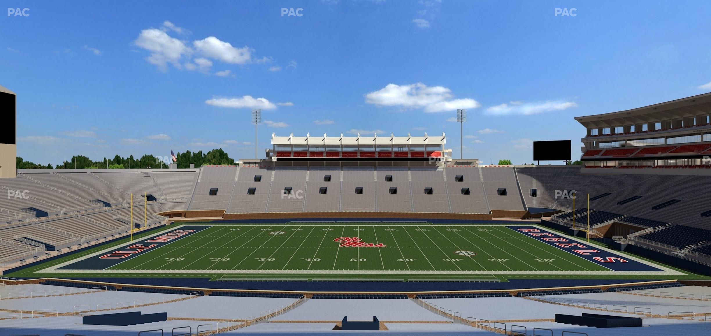 Seating view for Vaught Hemingway Stadium Section E