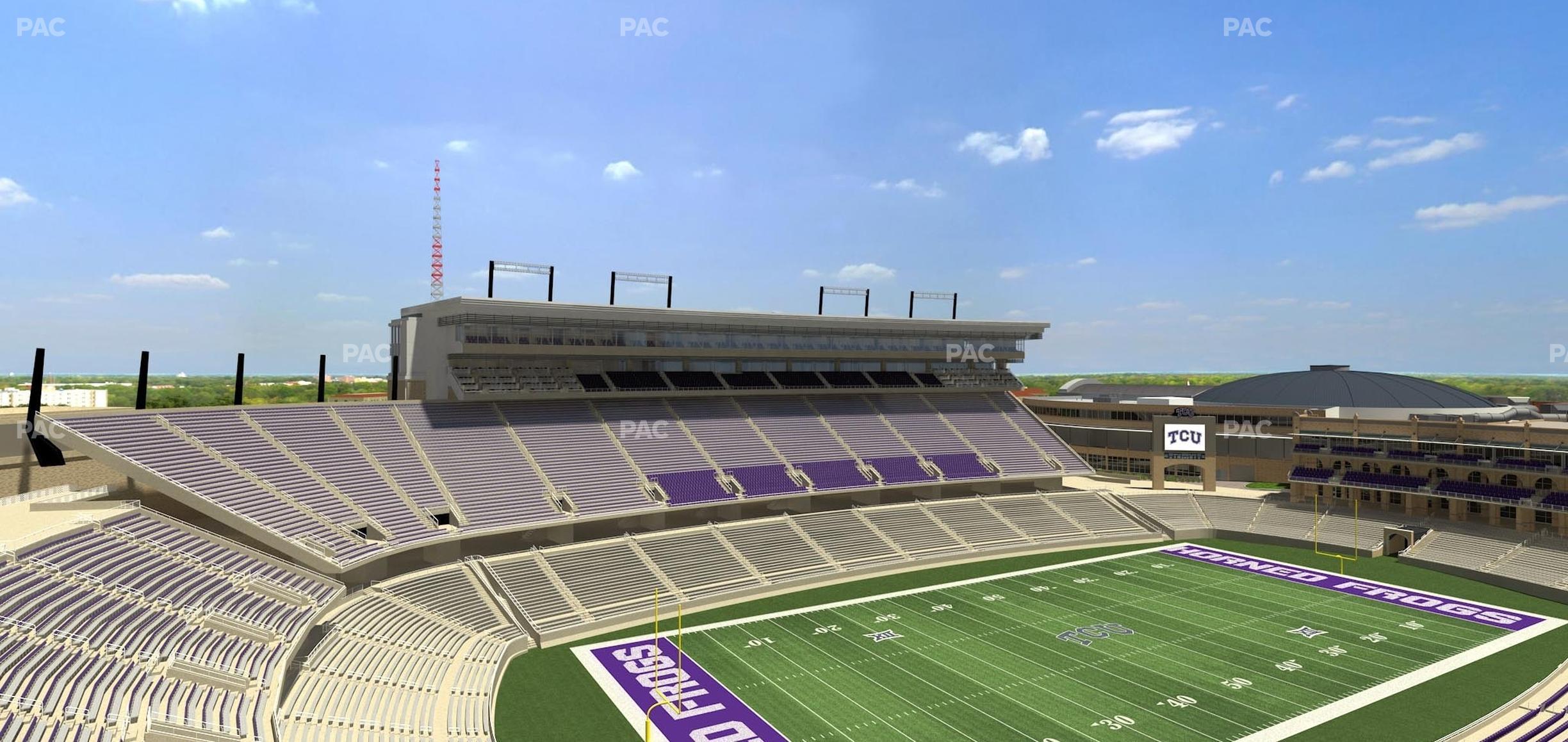 Seating view for Amon G. Carter Stadium Section 313