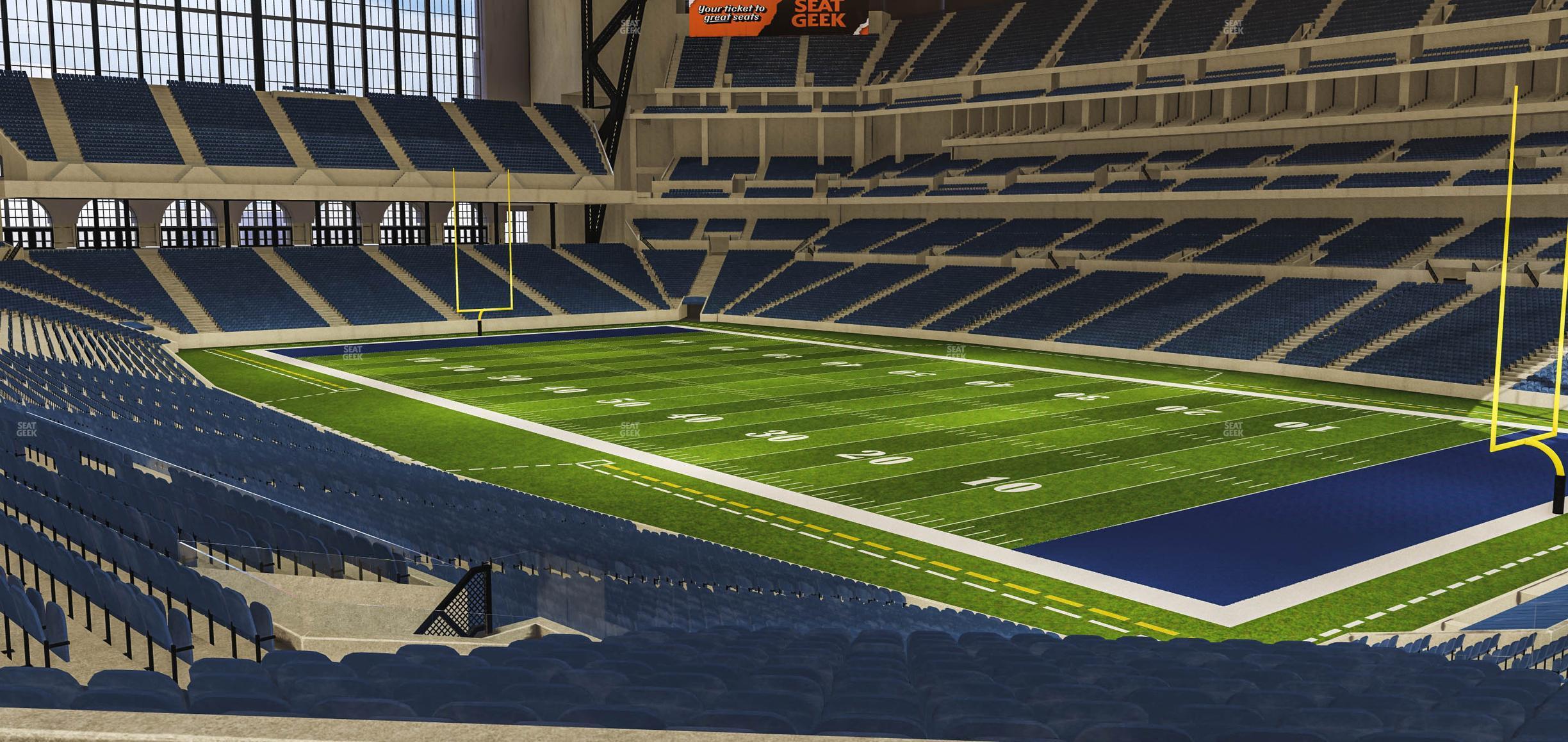 Seating view for Lucas Oil Stadium Section 233