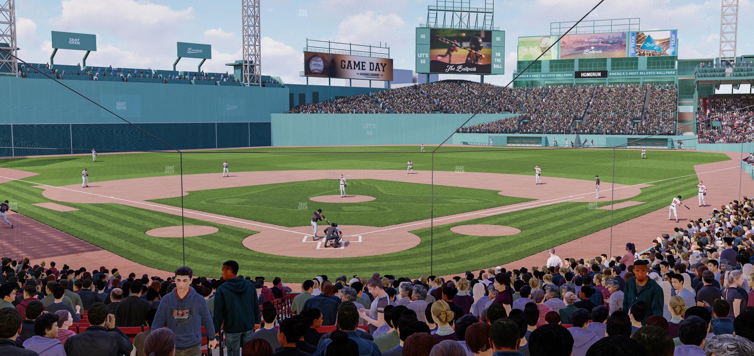 Seating view for Fenway Park Section Loge Box 130