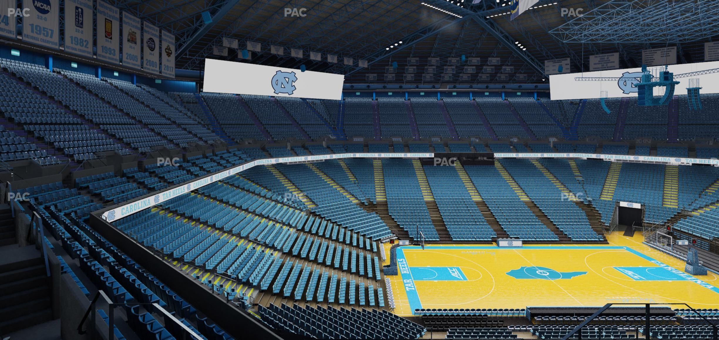 Seating view for Dean Smith Center Section 206