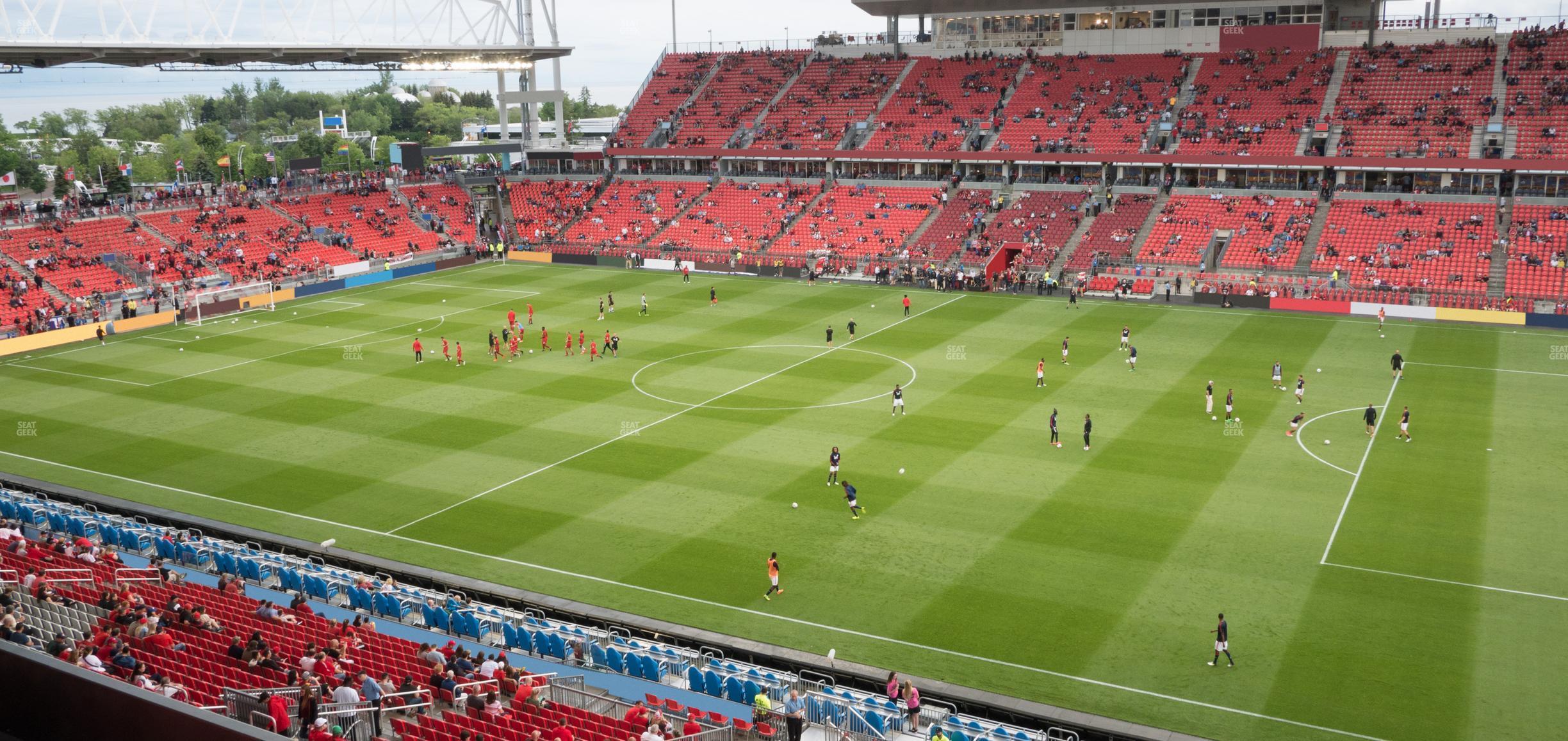 Seating view for BMO Field Section 205