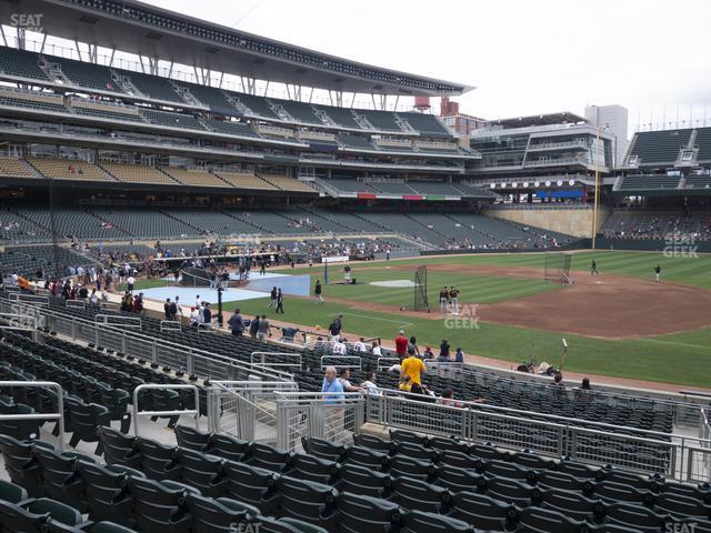 Seating view for Target Field Section 106