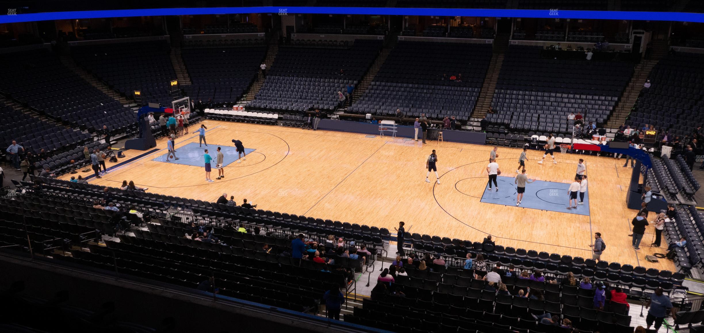 Seating view for FedExForum Section Pinnacle Club 12