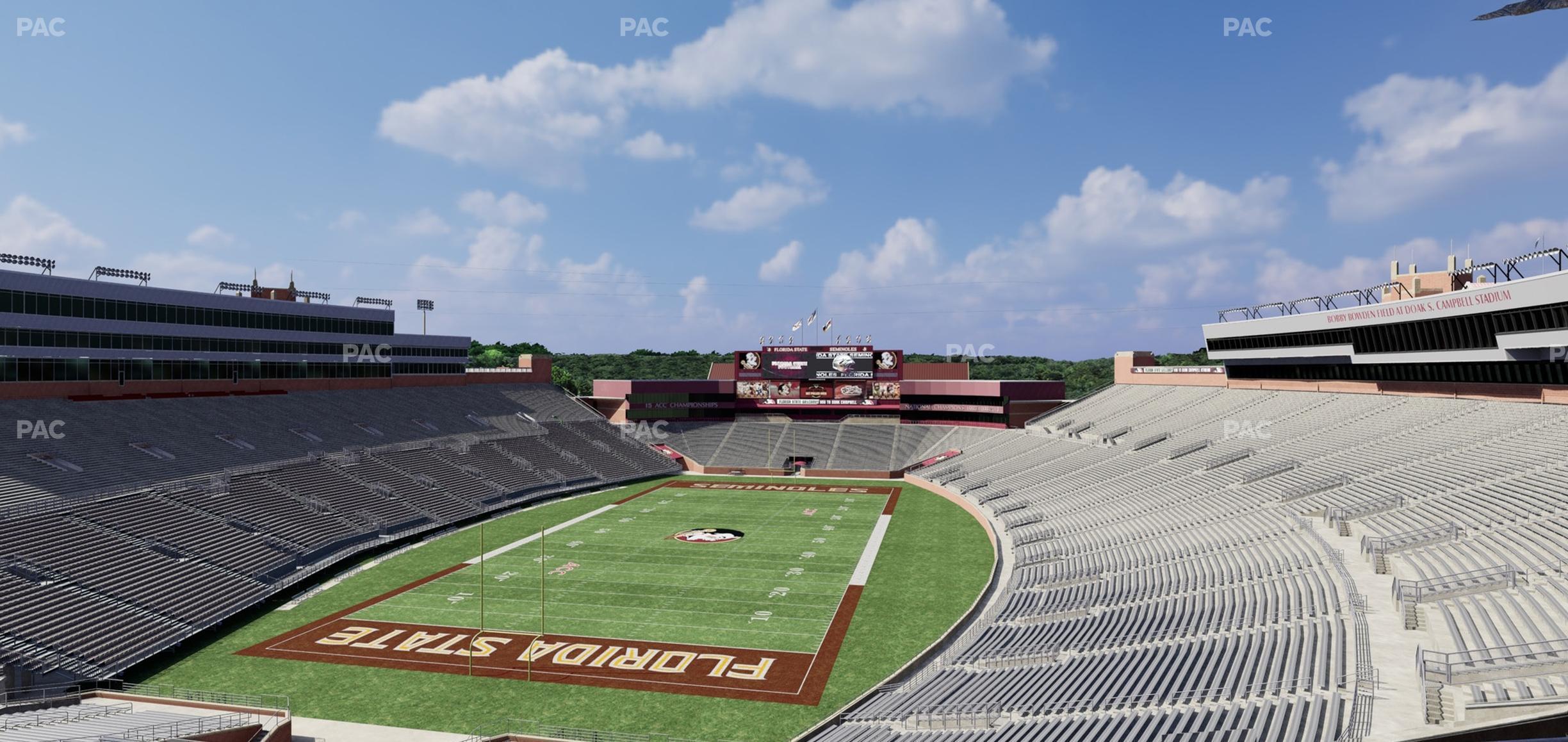 Seating view for Doak Campbell Stadium Section Club 318