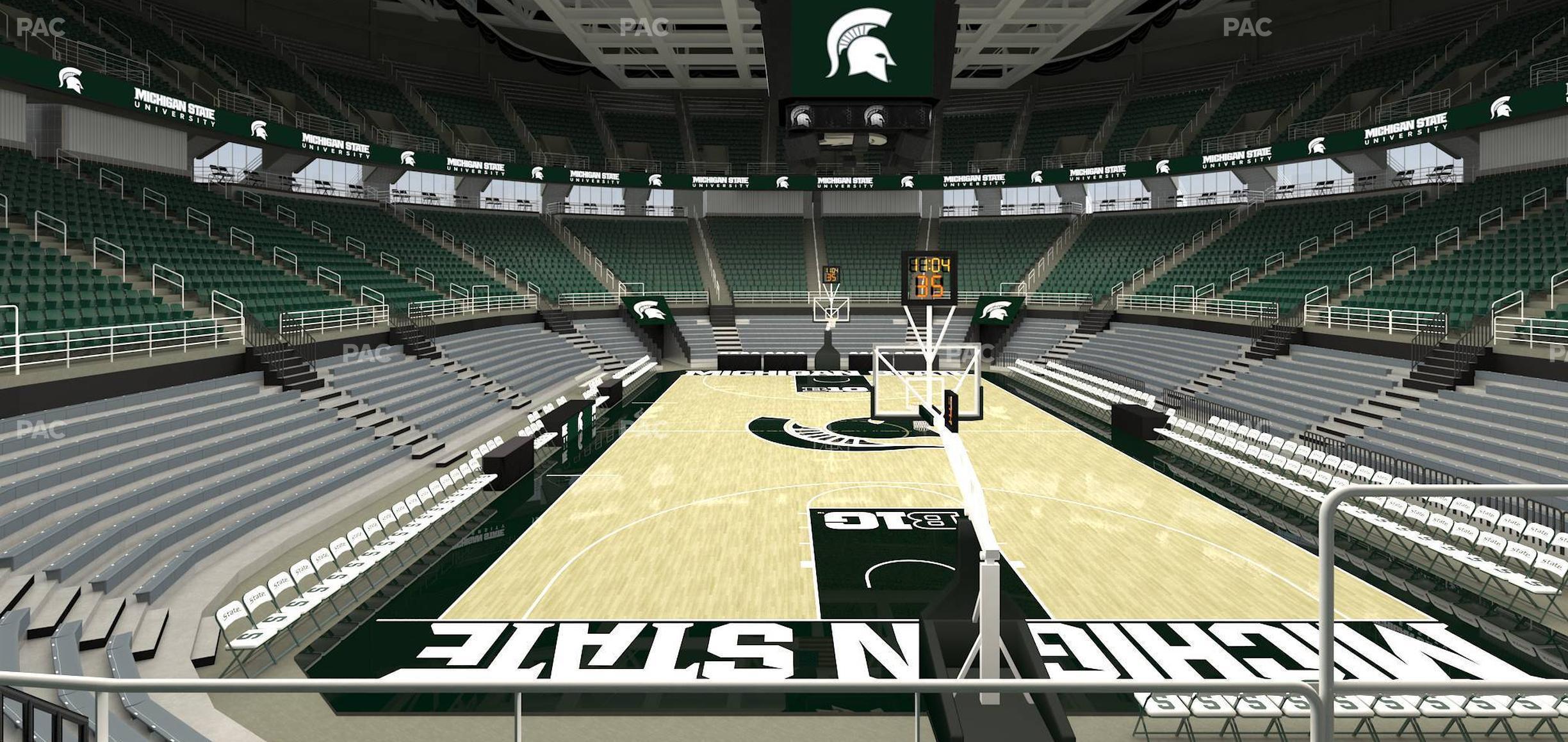 Seating view for Jack Breslin Student Events Center Section 101