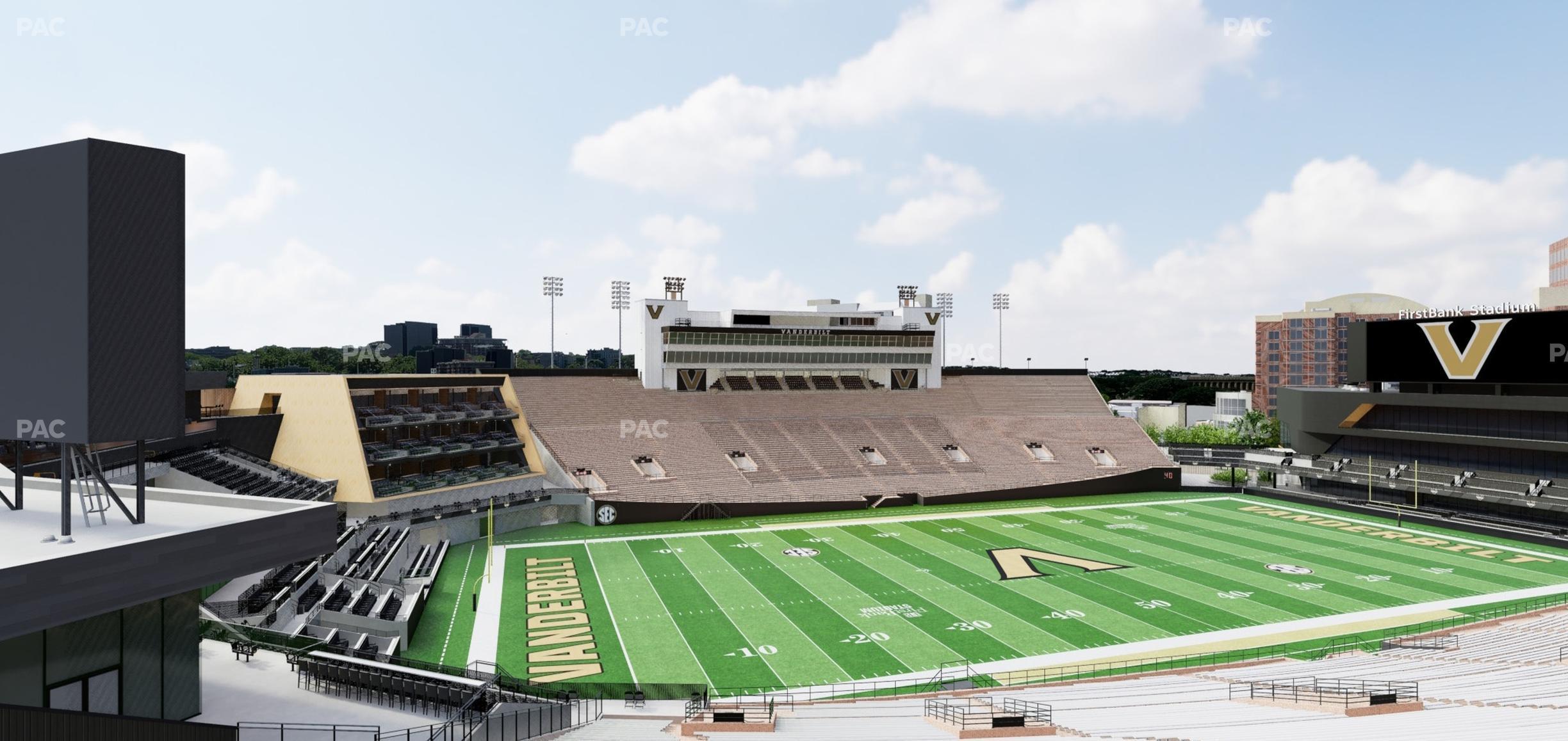 Seating view for FirstBank Stadium Section P