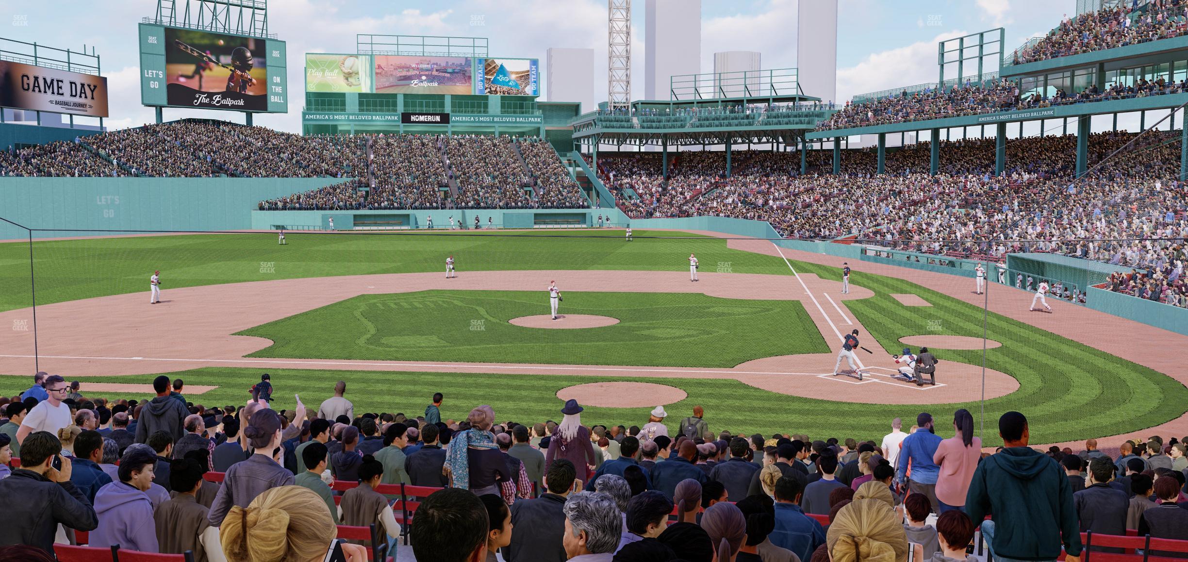 Seating view for Fenway Park Section Loge Box 140