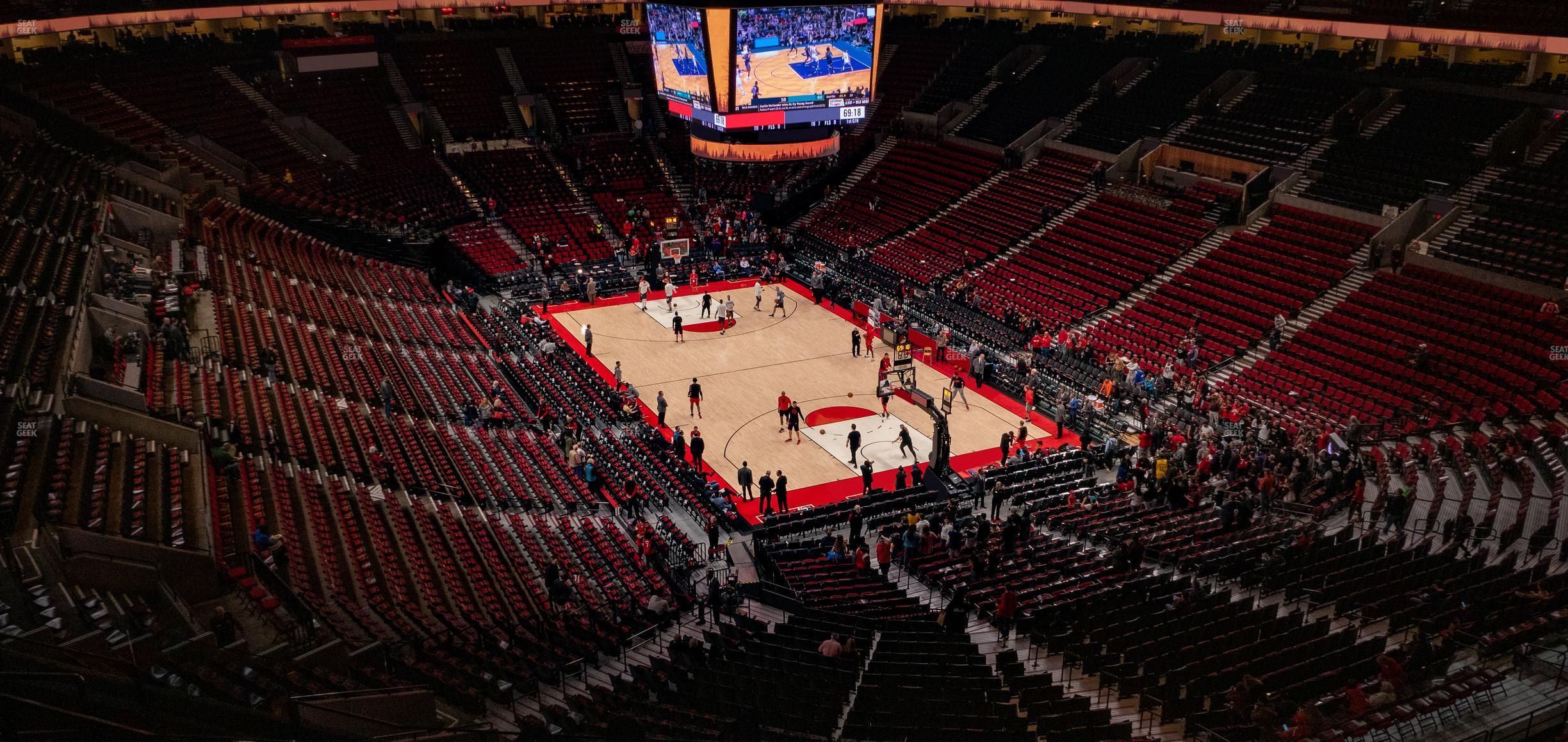 Seating view for Moda Center Section 312