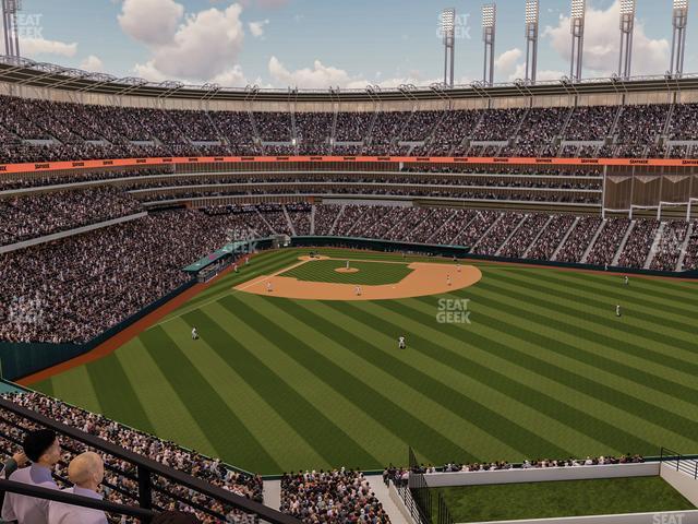 Seating view for Progressive Field Section 403