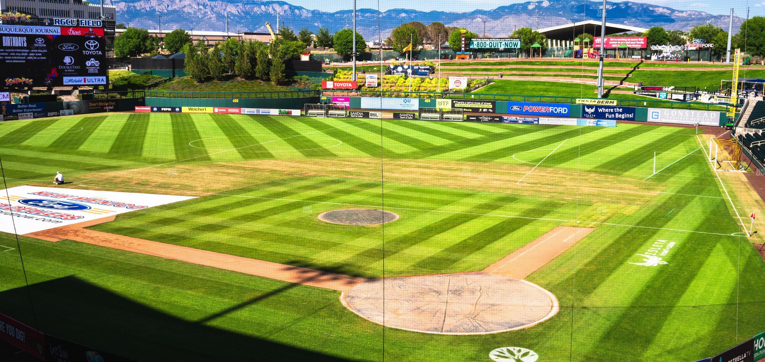 Seating view for Rio Grande Credit Union Field at Isotopes Park Section Club 303