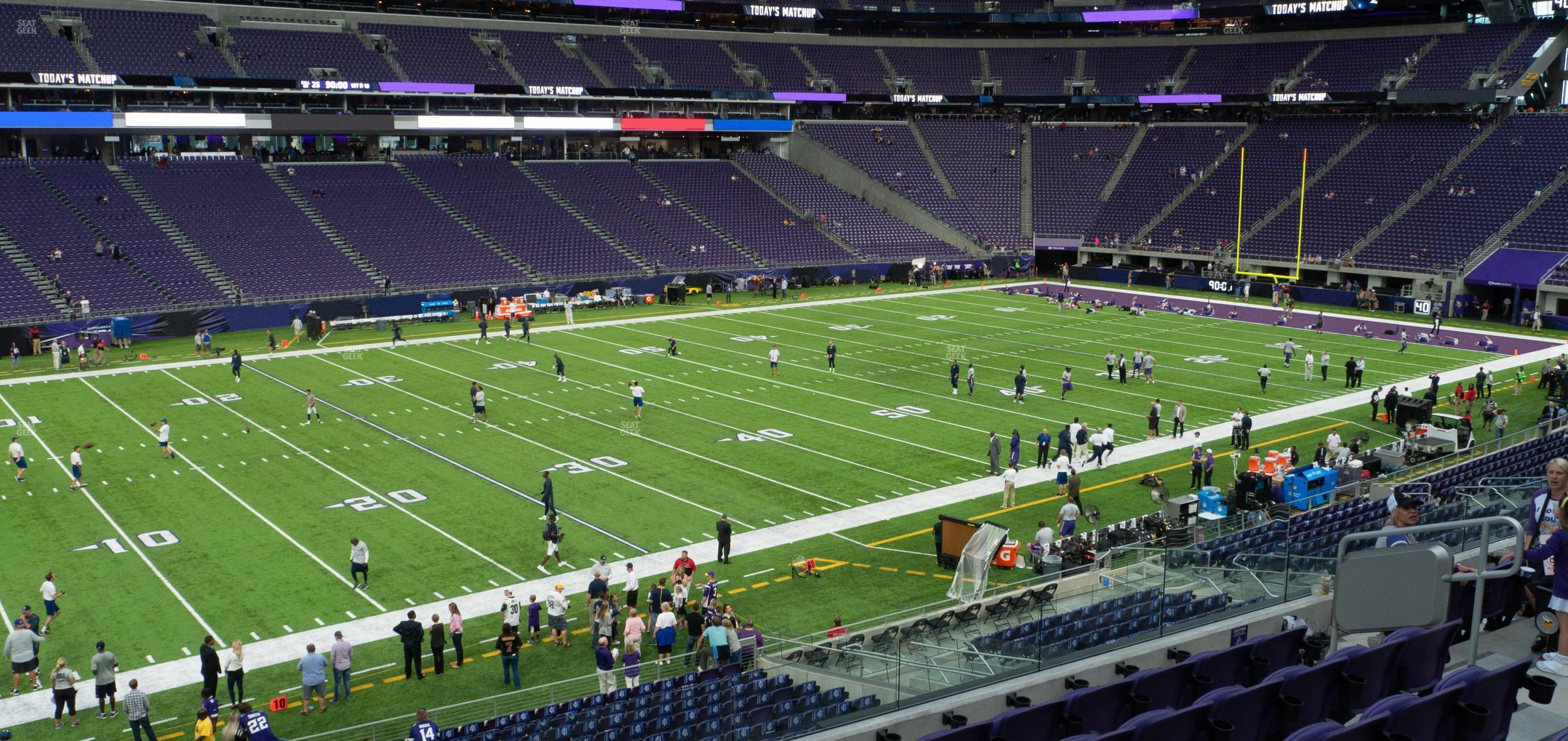 Seating view for U.S. Bank Stadium Section 133